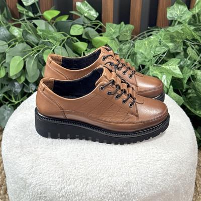 	İÇ DIŞ NATUREL DERİ KALIN TABANLI SNEAKERS M1173