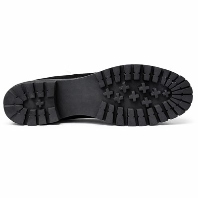 HAKİKİ DERİ KALIN TABAN SÜET LOAFER SİYAH ERKEK KLASİK AYAKKABI M4714