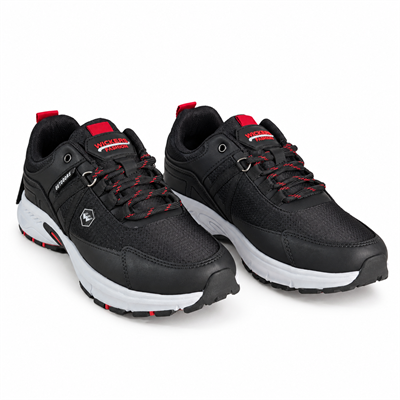 WICKERS SİYAH - KIRMIZI DETAYLI ERKEK OUTDOOR SPOR AYAKKABI M8017