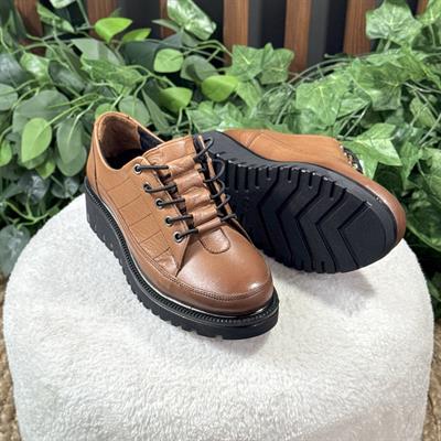 	İÇ DIŞ NATUREL DERİ KALIN TABANLI SNEAKERS M1173