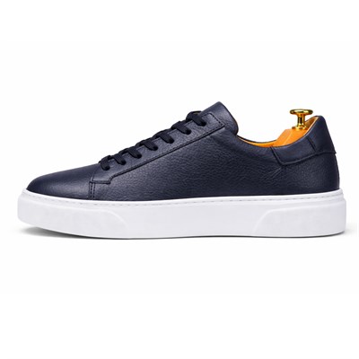İÇ DIŞ HAKİKİ DERİ LACİVERT ERKEK CASUAL AYAKKABI M4573