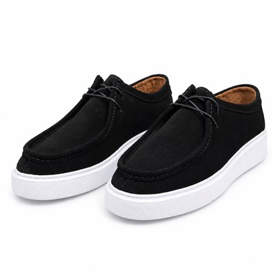 HAKİKİ NUBUK DERİ SİYAH ERKEK CASUAL AYAKKABI M4731