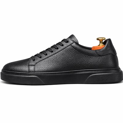 İÇ DIŞ HAKİKİ DERİ SİYAH ERKEK CASUAL AYAKKABI M4570