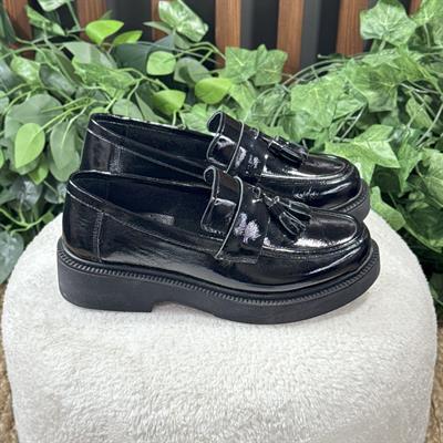 İÇ DIŞ NATUREL DERİ RUGAN KALIN TOPUK LOAFER BABET M1169