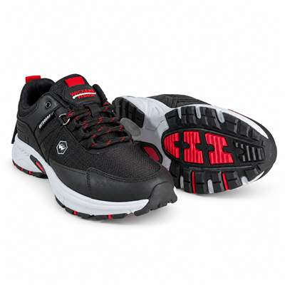 WICKERS SİYAH - KIRMIZI DETAYLI ERKEK OUTDOOR SPOR AYAKKABI M8017