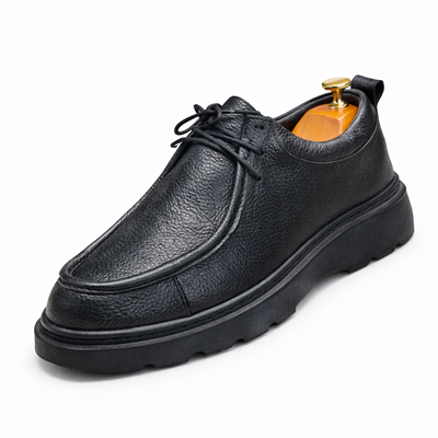 İÇ DIŞ HAKİKİ DERİ ERKEK SİYAH CASUAL AYAKKABI M4607