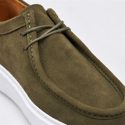 HAKİKİ NUBUK DERİ HAKİ ERKEK CASUAL AYAKKABI M4733