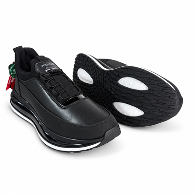 WİCKERS SİYAH KALIN TABAN ÇORAP TİPİ ERKEK SPOR AYAKKABI M8020