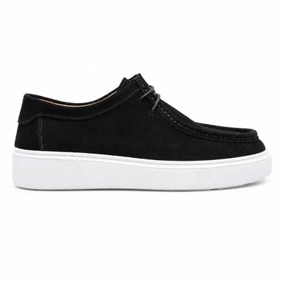 HAKİKİ NUBUK DERİ SİYAH ERKEK CASUAL AYAKKABI M4731