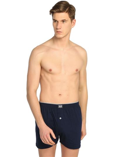 TUTKU Erkek Düz Penye Boxer Lacivert