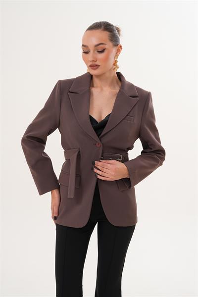Kemerli Blazer Ceket