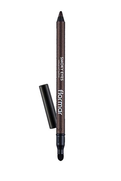 Flormar Buğulu (Smoky) Makyaj Suya Dayanıklı Sünger Başlıklı Doğal Işıltı Göz Kalemi