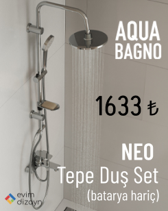 Aqua Bagno Neo Tepe Duşu Seti