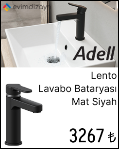 Adell Lento Lavabo Bataryası - Regular - Mat Siyah