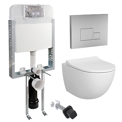 Asma Klozet Gömme Rezervuar 5'li Set