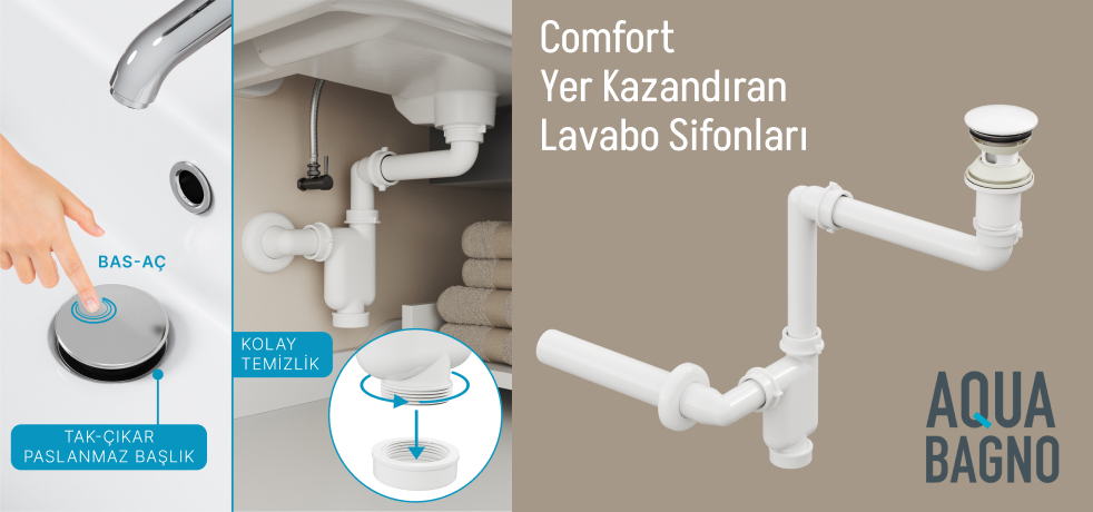 Comfort Yer Kazandıran Lavabo Sifonları