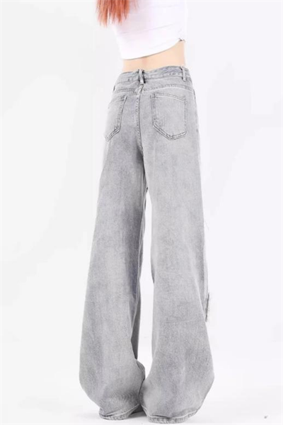 3Star Detail Y2K Baggy Grey Jean