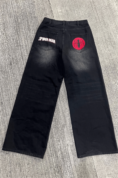 Batman & Spiderman Y2K Unisex Baggy Jean