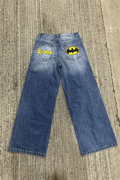 Batman & Spiderman Y2K Unisex Baggy Jean