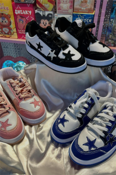 Black Viral Stars Y2K Ayakkabı