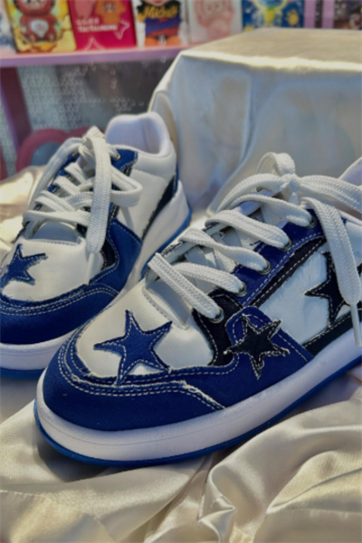 Blue Viral Stars Y2K Ayakkabı