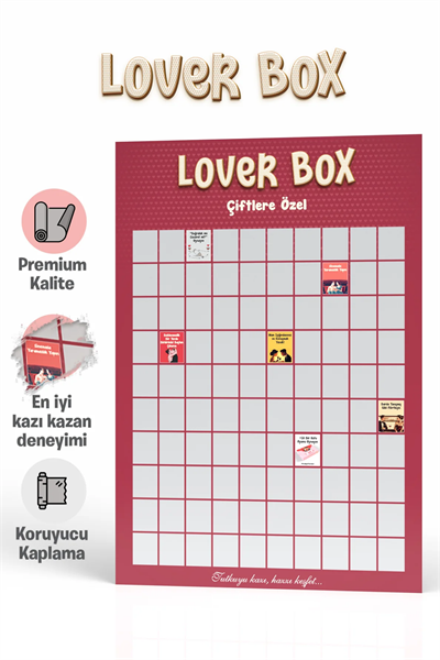 Çiftlere Özel +18 | Kazı Kazan Poster | Lover Box