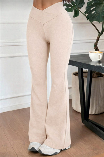 Cross Belt Y2K İspanyol Tayt