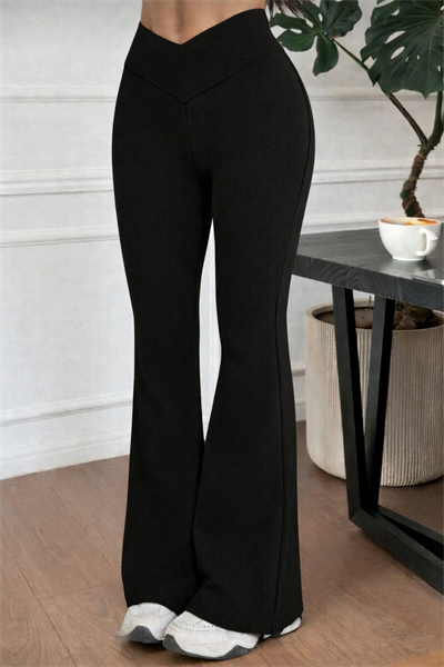 Cross Belt Y2K İspanyol Tayt