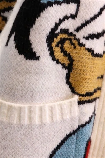 Daffy Duck Oversize Kazak Hırka