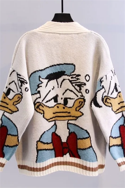 Daffy Duck Oversize Kazak Hırka