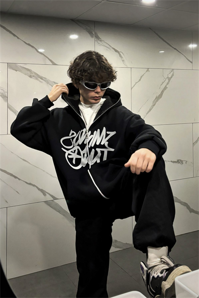 Grey Minus Two Detail Fermuarlı Unisex Oversize Ful Zip Ceket