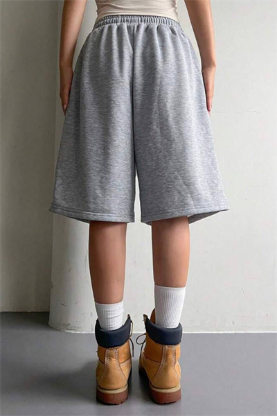 Gri Elas Basic Carpi Short