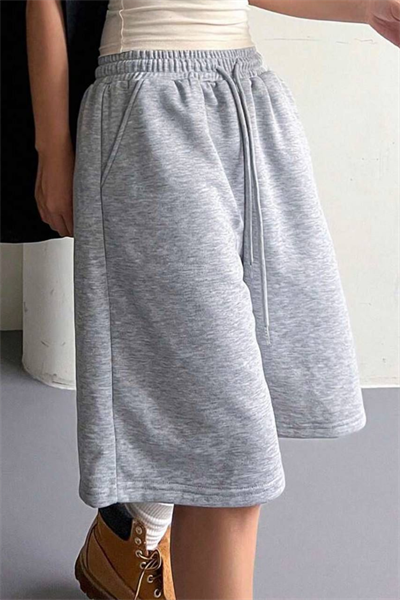 Gri Elas Basic Carpi Short