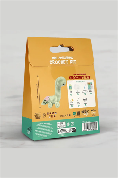 Hello Crafts Tığ İşi Mini Amigurumi Kiti - Dino