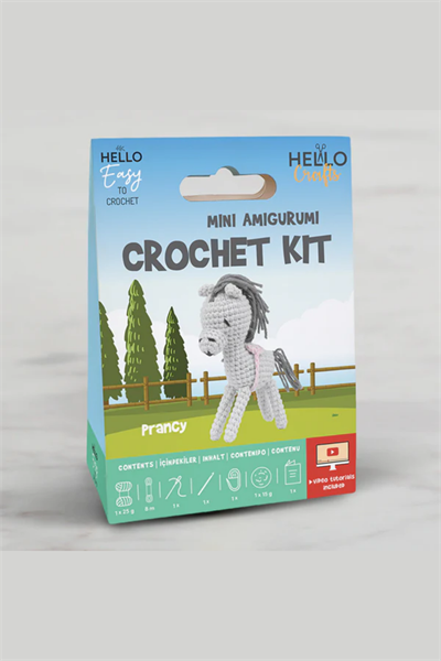 Hello Crafts Tığ İşi Mini Amigurumi Kiti - Prancy 
