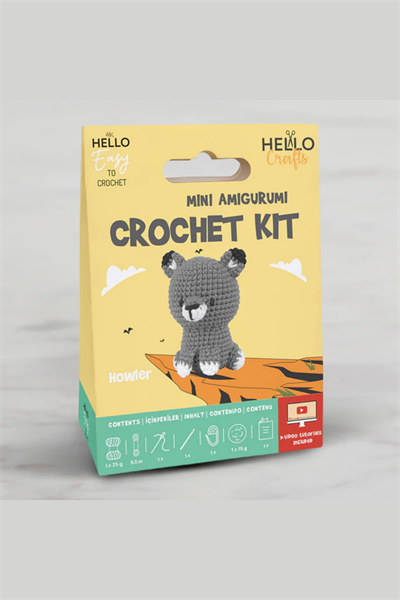 Hello Crafts Tığ İşi Mini Amigurumi Kiti - Howler