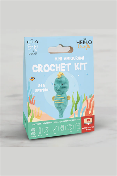 Hello Crafts Tığ İşi Mini Amigurumi Kiti - Sea Sparkle