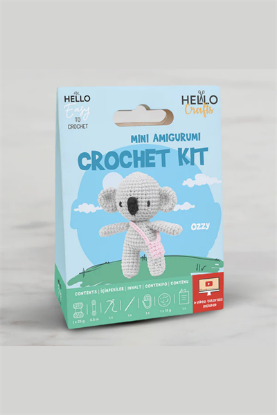Hello Crafts Tığ İşi Mini Amigurumi Kiti - Ozzy