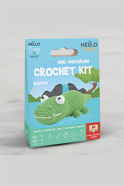 Hello Crafts Tığ İşi Mini Amigurumi Kiti - Snapper