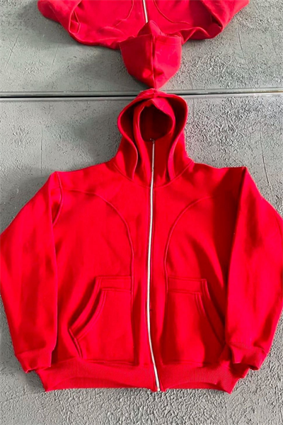 Kırmızı Kar Maskeli Unisex Ninja Ceket