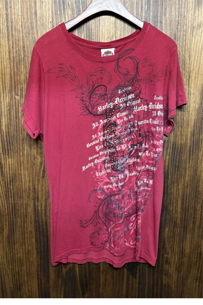 Kırmızı Skull Life Cyber Gotik Grunge Y2K Kısa Kollu Crop