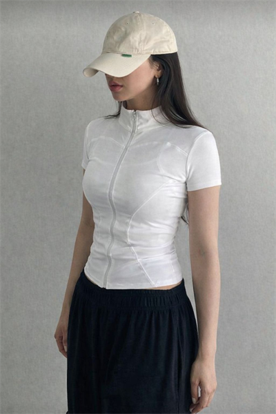 Merso Fermuarlı Y2K Sports Blouse