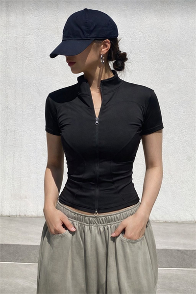 Merso Fermuarlı Y2K Sports Blouse