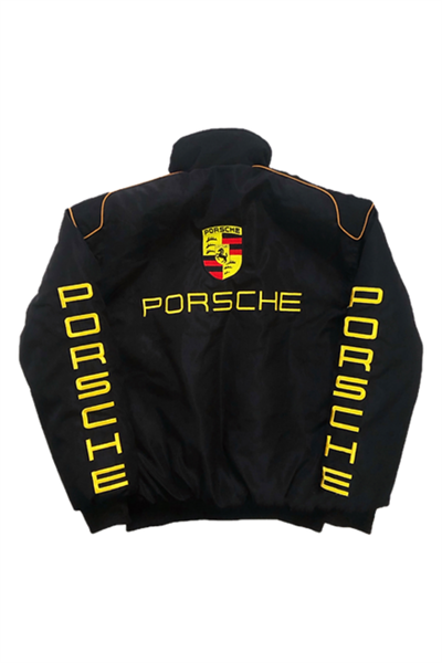 PORSCHE Baskılı Fermuarlı Paraşüt Ceket