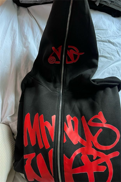 Red Minus Two Detail Fermuarlı Unisex Oversize Ful Zip Ceket