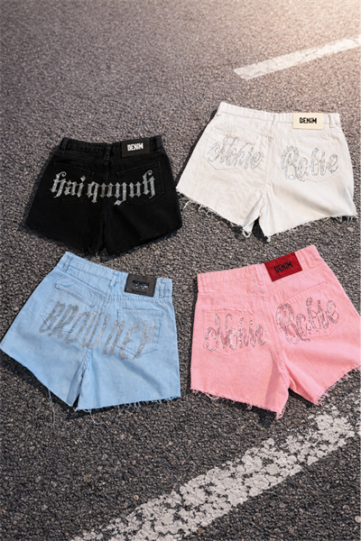 Rhinestone Vintage Mini Y2K Shorts
