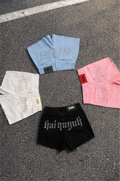 Rhinestone Vintage Mini Y2K Shorts