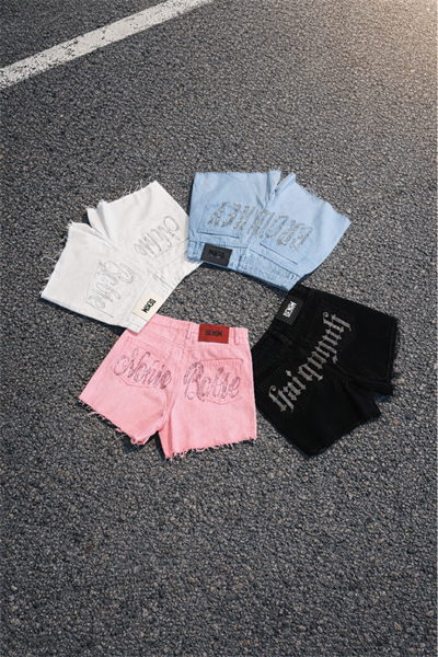 Rhinestone Vintage Mini Y2K Shorts