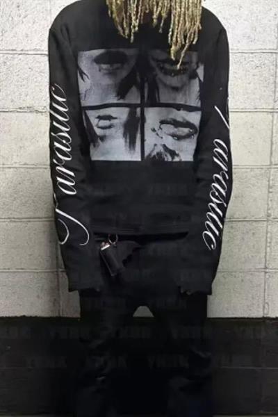 Siyah Paraesite Collage Y2K Unisex Sweatshirt