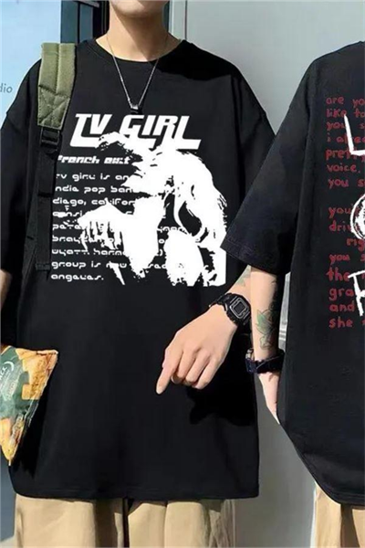 Siyah Tv Girl Lovers Rock Unisex Tişört